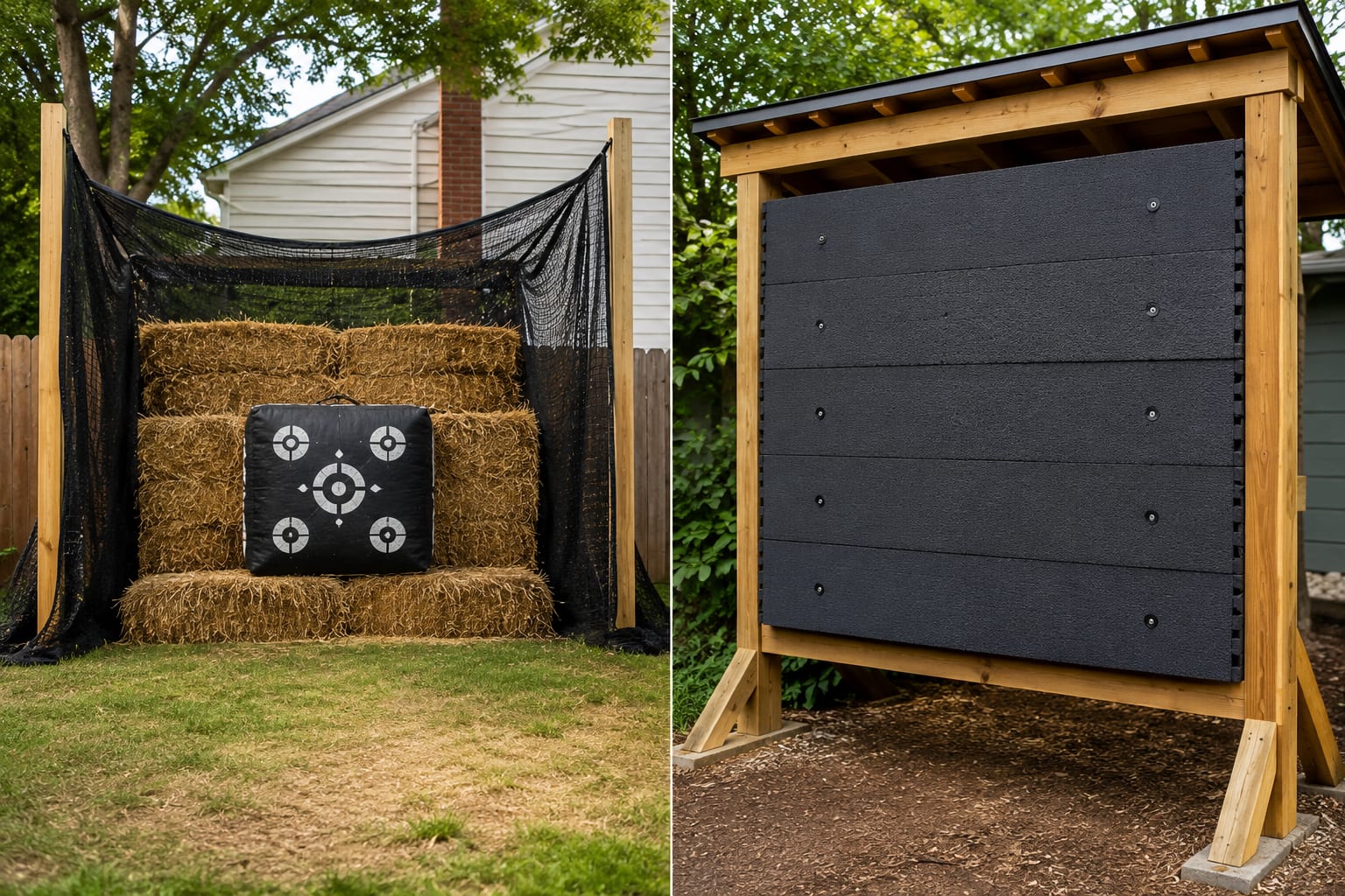 Best Backstop Materials for Backyard Archery