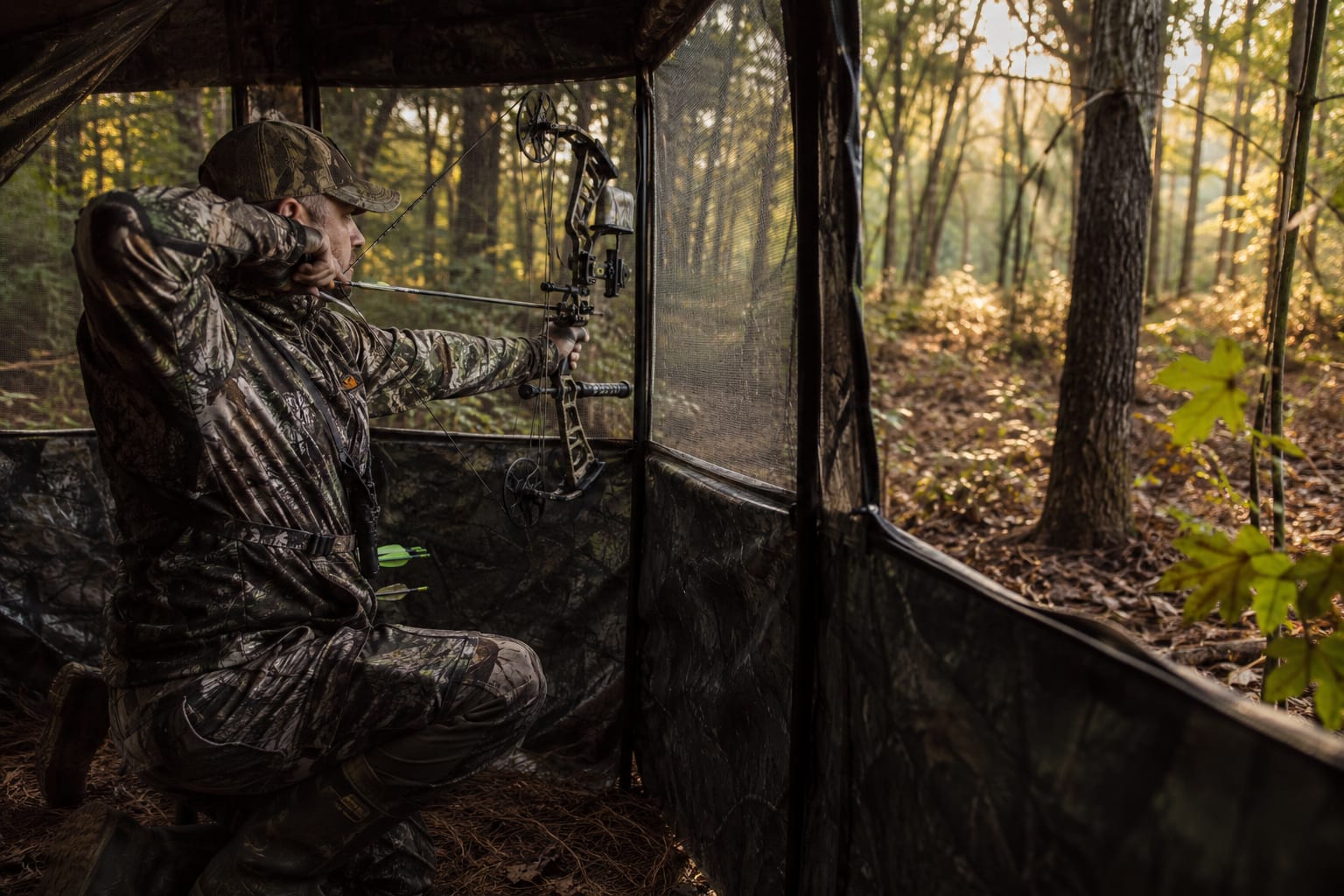 Shooting From Your Knees in a Ground Blind